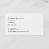 Mechaniker-Visitenkarten Visitenkarte (Rückseite)