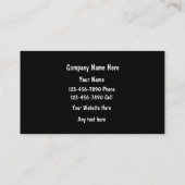 Mechaniker-Visitenkarten Visitenkarte (Rückseite)