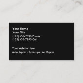 Mechaniker-Visitenkarten Visitenkarte (Rückseite)