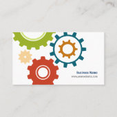 Mechaniker-Zahn-Ingenieur-Visitenkarten Visitenkarte (Rückseite)