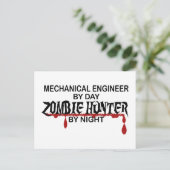 Mechaniker Zombie Hunter Postkarte (Stehend Vorderseite)