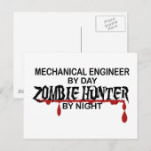 Mechaniker Zombie Hunter Postkarte (Vorne/Hinten)