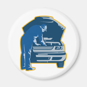 Mechanikerreparaturfestlegungs-Auto-Auto Magnet