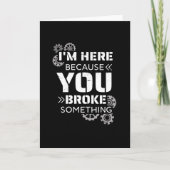 Mechanikgeschenk Karte (Vorderseite)