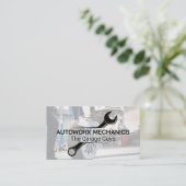 Mechanikschlüssel | Auto Shop Visitenkarte (Stehend Vorderseite)