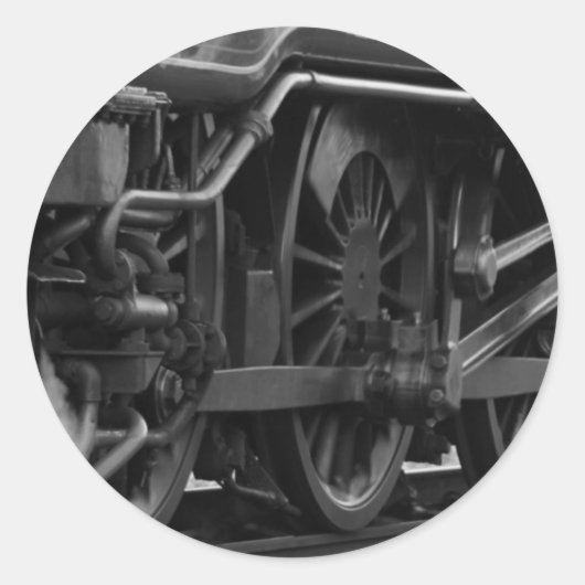 Mechanikschule für Lokomotive Runder Aufkleber (Vorderseite)