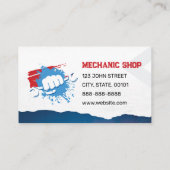Mechanikshop | Auto | Visitenkarte (Rückseite)