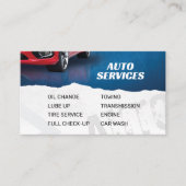 Mechanikshop | Auto | Visitenkarte (Vorderseite)