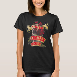 Mechanisch eingeatmeter Schiffskörper und Rote Ros T-Shirt