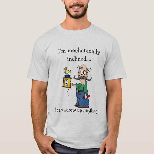 Mechanisch geneigt T-Shirt (Vorderseite)