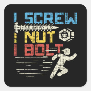 mechanisch quadratischer aufkleber