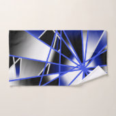 Mechanisch Zeichnend Mosaik mit blauer Farbenfüllu Badhandtuch Set (Handtuch)