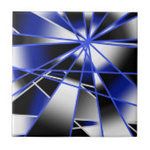 Mechanisch Zeichnend Mosaik mit blauer Farbenfüllu Fliese (Vorderseite)