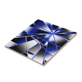 Mechanisch Zeichnend Mosaik mit blauer Farbenfüllu Fliese