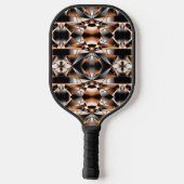 Mechanisch Zeichnend orangefarbene Farbfüllung Pickleball Schläger (Rückseite)
