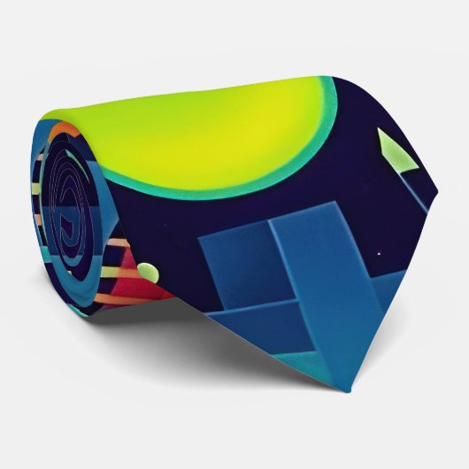 Mechanische Abstraktion Krawatte (Gerollt)