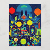 Mechanische Abstraktion Postkarte (Vorderseite)