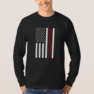 Mechanische amerikanische Flagge Serviceman Vater T-Shirt