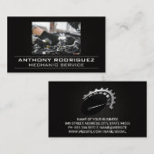 Mechanische Arbeiten am Motor | Auto Techniker Visitenkarte (Vorne/Hinten)