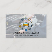 Mechanische Arbeiten am Motor mit Wrench Visitenkarte (Vorderseite)