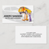 Mechanische Arbeiten an Kraftfahrzeugen Visitenkarte (Vorne/Hinten)