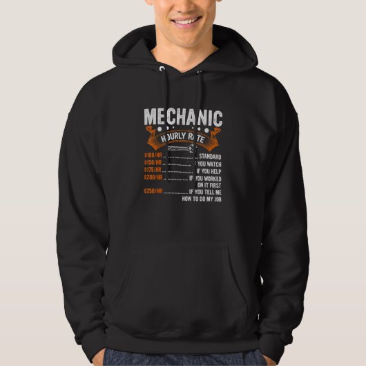 Mechanische Arbeitsgeräte für Dieselmotoren, stünd Hoodie (Vorderseite)