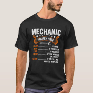 Mechanische Arbeitsgeräte für Dieselmotoren, stünd T-Shirt