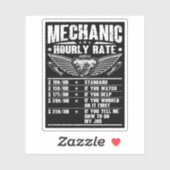 Mechanische Arbeitskräfte für Auto mit geringer St Aufkleber (Blatt)