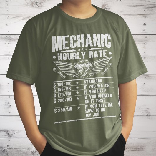 Mechanische Arbeitskräfte für Auto mit geringer St T-Shirt