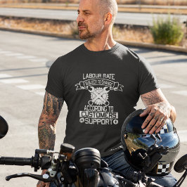 Mechanische Arbeitslosenversicherung in sonniger S T-Shirt