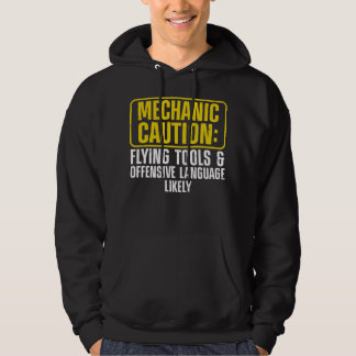 Mechanische Art für Männer Drag Racing Garage Hoodie
