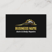 Mechanische Auto-Karosserie-Karosserie für Auto in Visitenkarte (Rückseite)