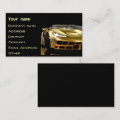 Mechanische Automotive Black Fast Speed Modern Visitenkarte (Vorne/Hinten)