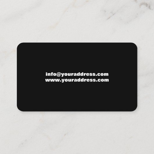 Mechanische Autovermietung Moderne Visitenkarte (Rückseite)