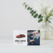 Mechanische Befestigung | Car-Logo Visitenkarte (Stehend Vorderseite)