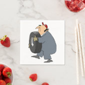 Mechanische Beförderung eines Reifenpapiers Napkin Serviette (Beispiel)