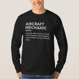 Mechanische Begriffsbestimmung für Luftfahrzeuge - T-Shirt