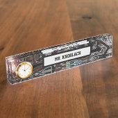 Mechanische Bewegung nach Maß Namensplakette (Seite)