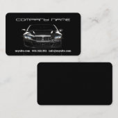 Mechanische Black Car Business Card Visitenkarte (Vorne/Hinten)