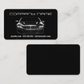 Mechanische Black Car Business Card Visitenkarte (Vorne/Hinten)