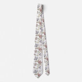 Mechanische Blume - KUSTOM FARBE Krawatte (Vorderseite)