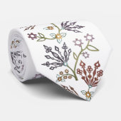 Mechanische Blume - KUSTOM FARBE Krawatte (Gerollt)