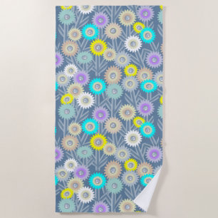 Mechanische Blume Strandhandtuch