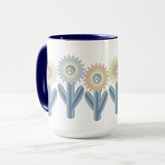 Mechanische Blume Tasse (Vorderseite Links)
