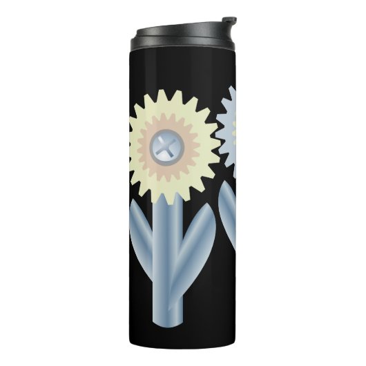 Mechanische Blume Thermosbecher (Nach links gedreht)