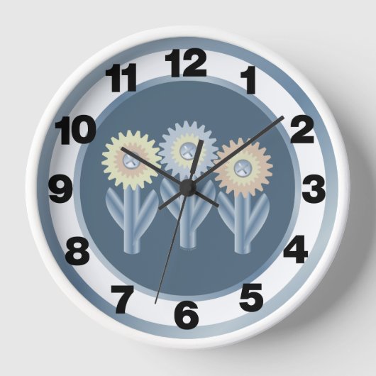 Mechanische Blume Uhr (Vorderseite)