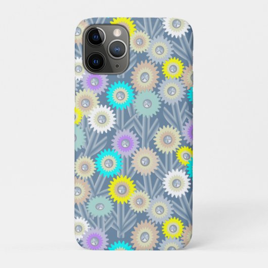 Mechanische Blumen Case-Mate iPhone Hülle (Rückseite)
