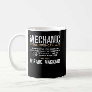Mechanische Definition Funny Noun bedeutet Vintag Kaffeetasse
