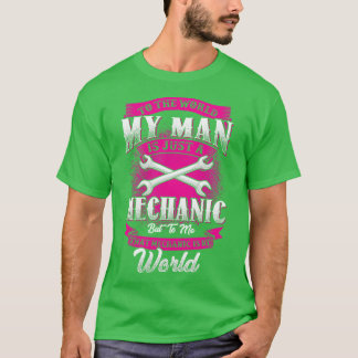 Mechanische Ehefrau Girlfriend Niedlich Liebe Spri T-Shirt
