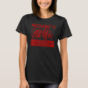 Mechanische Ehefrau Mechanische Auto für Kraftfahr T-Shirt